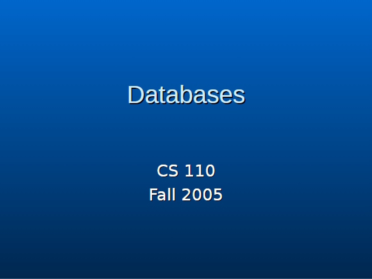 Database Systems
