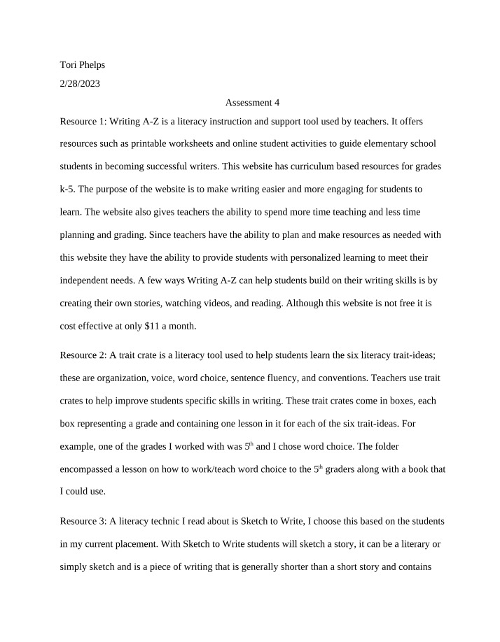 Enhancing Elementary Writing Skills with Writing A-Z