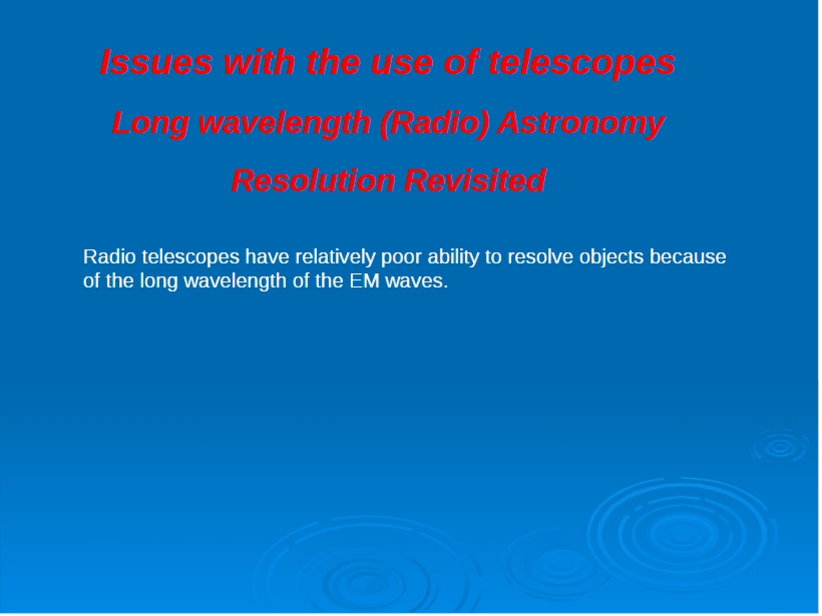 Interferometry Overview