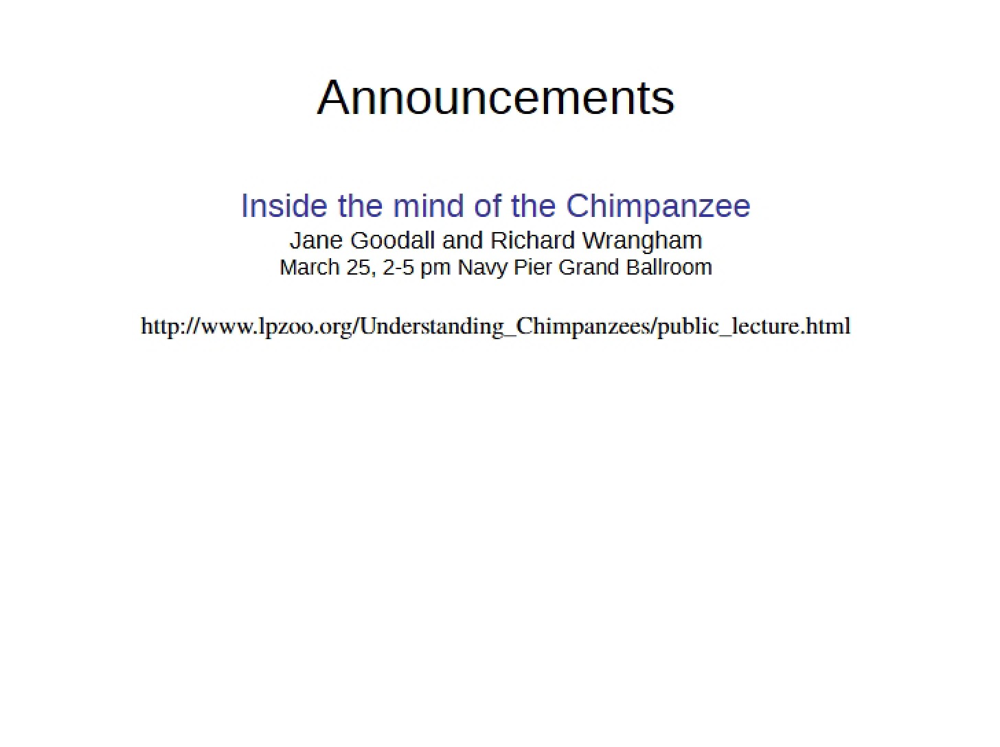 Chimpanzee Cognitive Processes