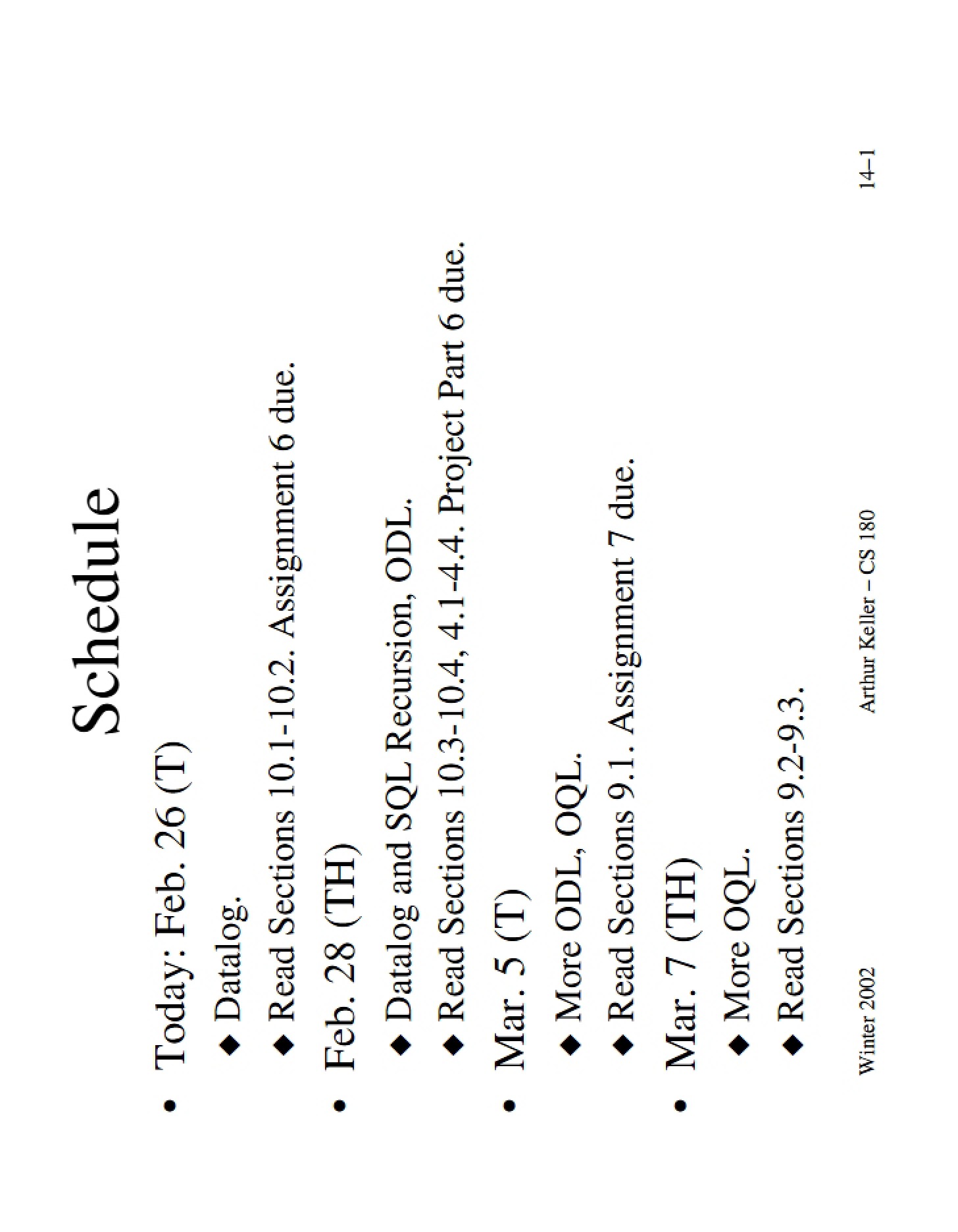 Query Languages (Logical)
