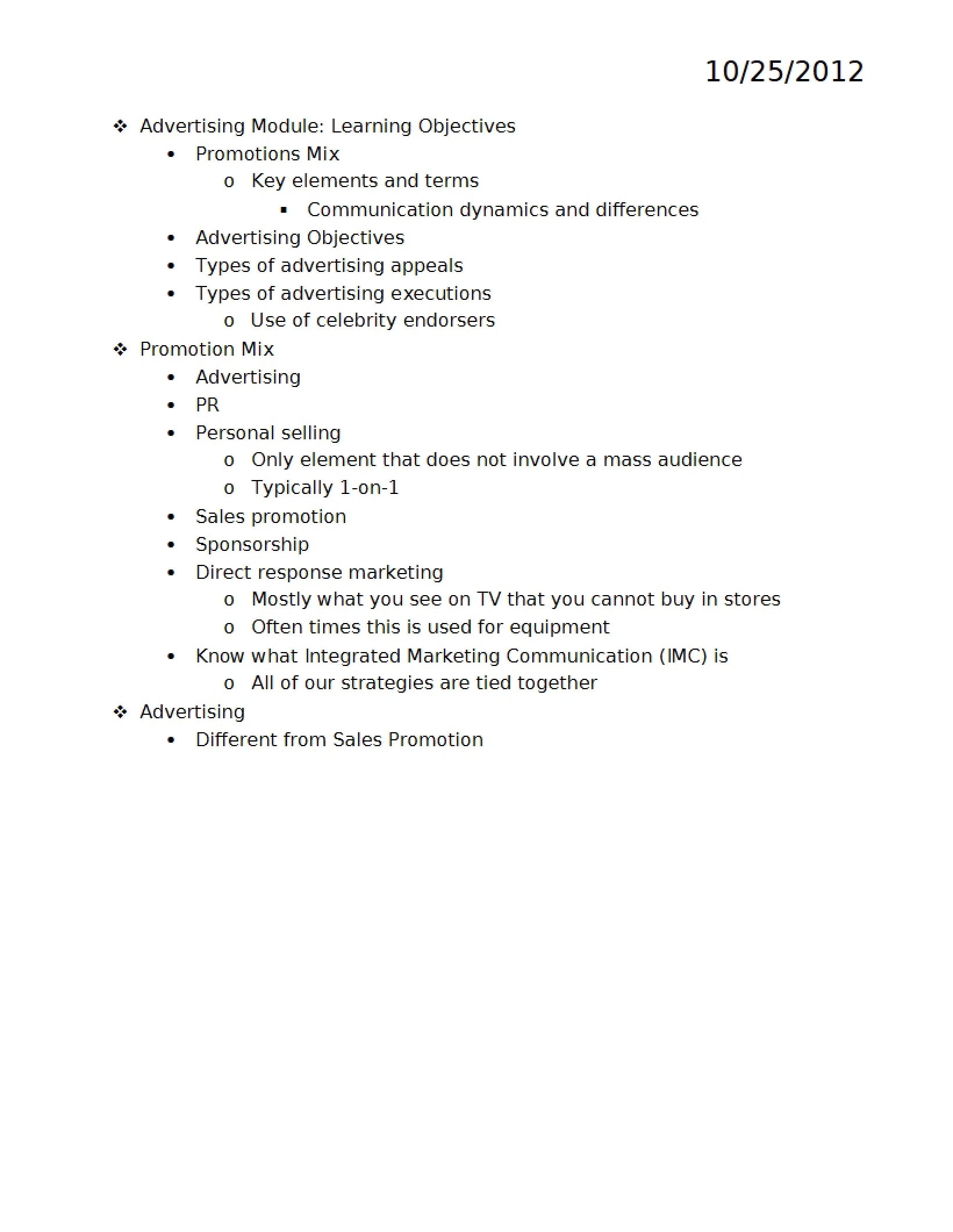 Sport Marketing Notes