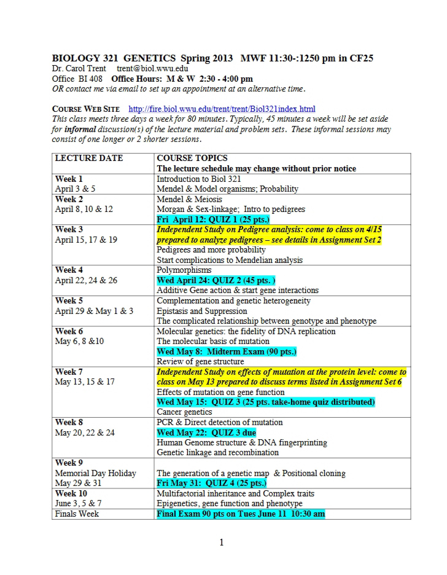 Course Overview Document