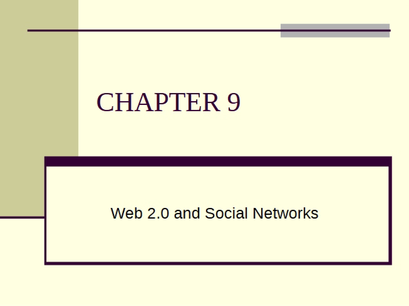 Social Networks and Web 2.0