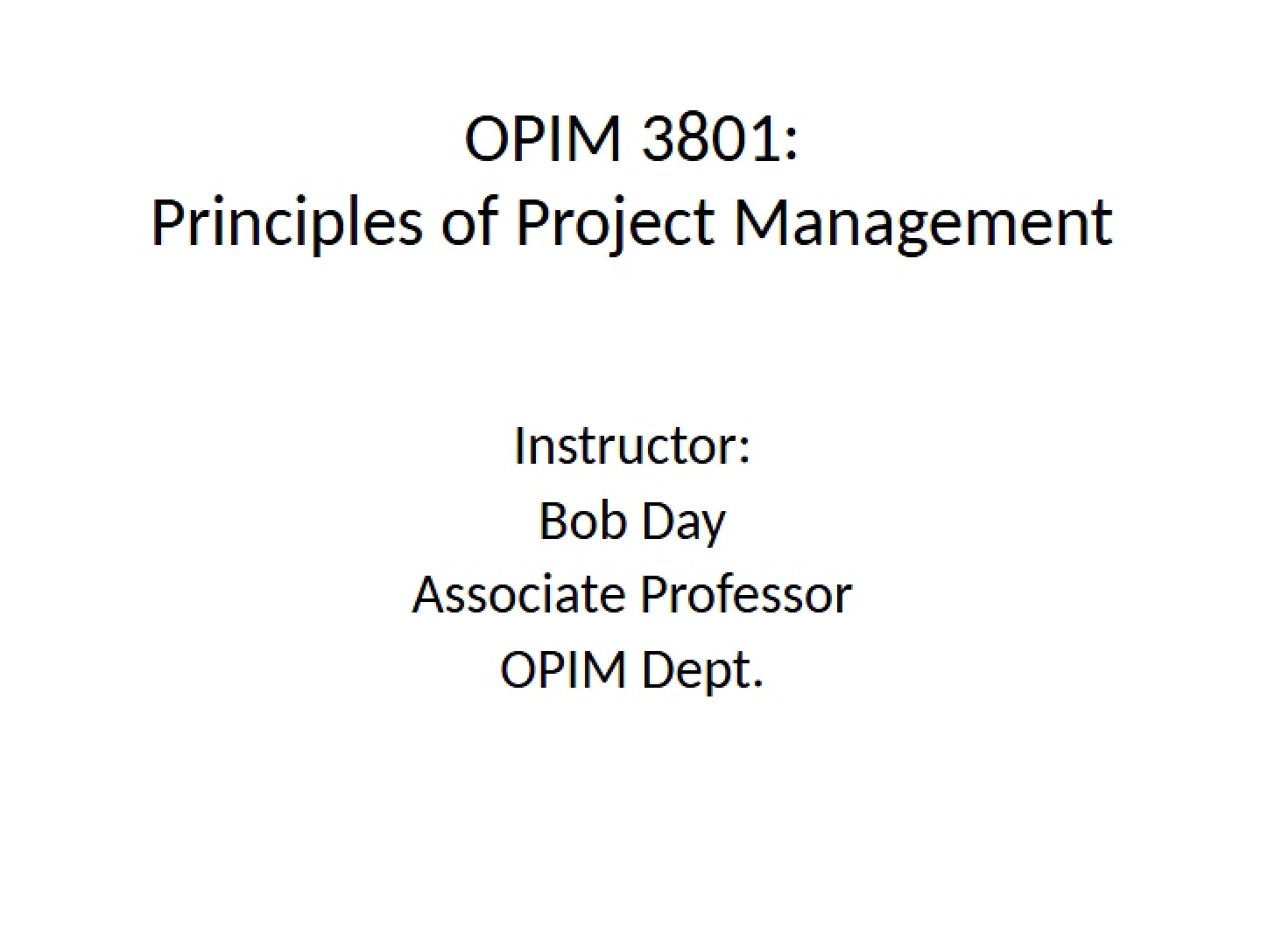 Presentation Notes