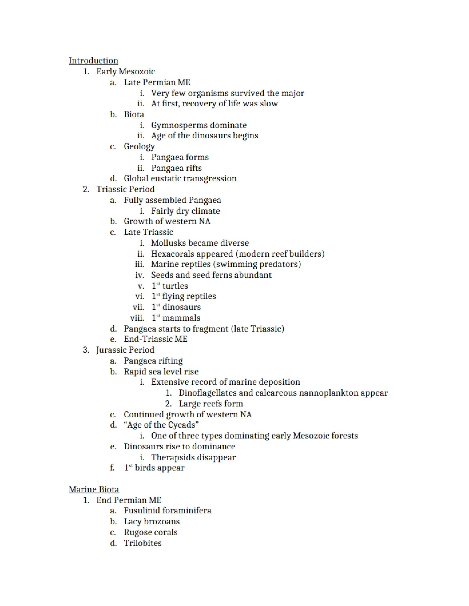 Historical Geology Notes 3
