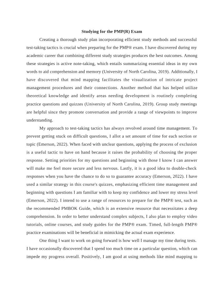 PMP Exam Study Guide