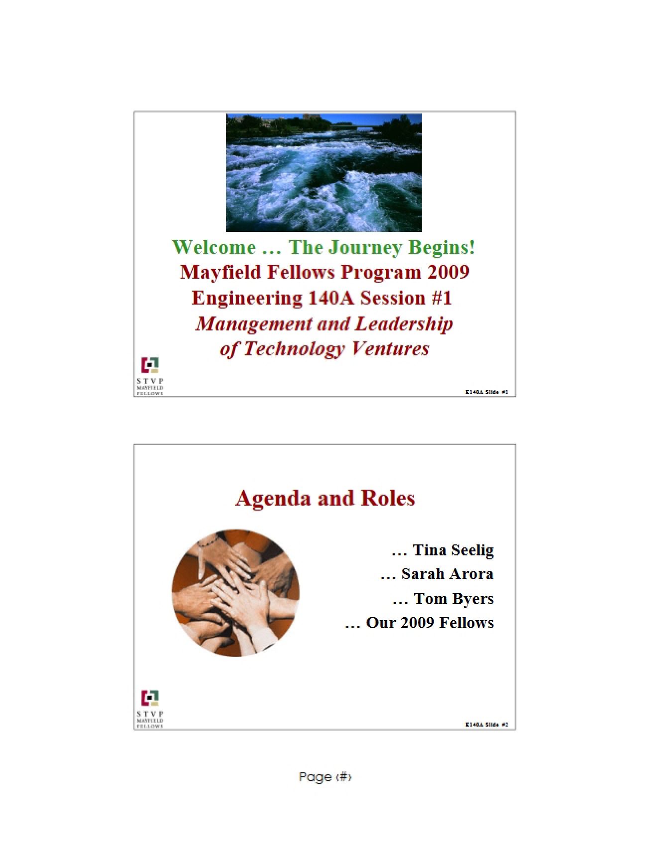Leadership of Technology Ventures Lecture Notes (Set 7)