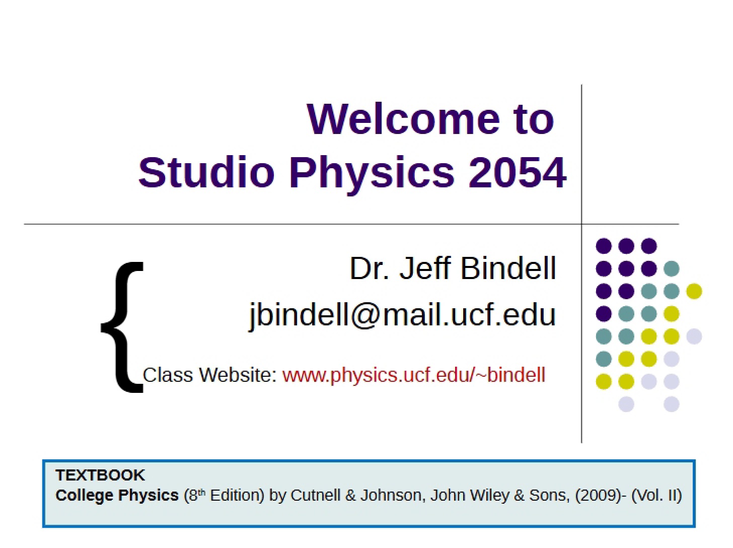 Studio Physics Introduction