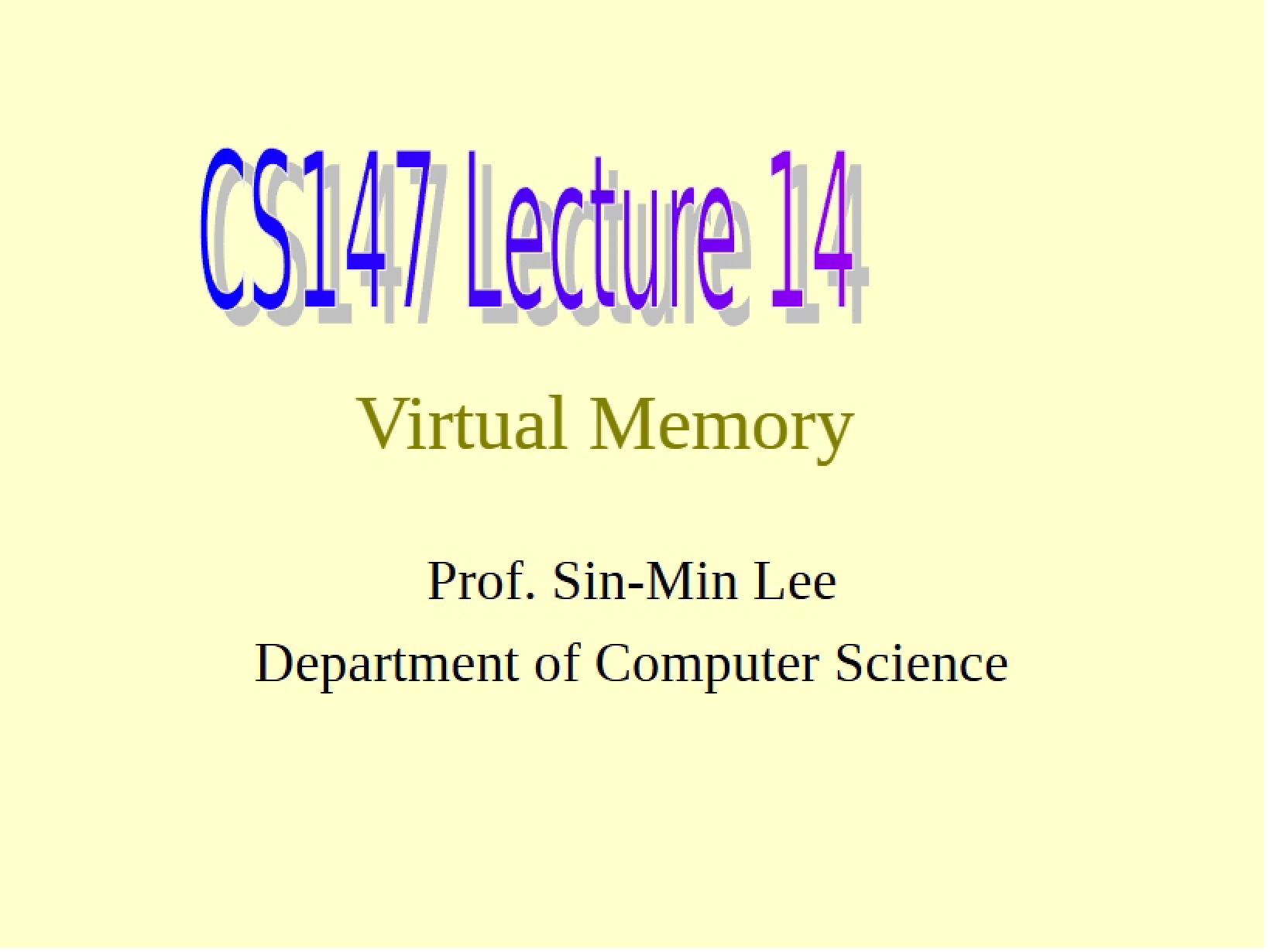 Memory Virtualization