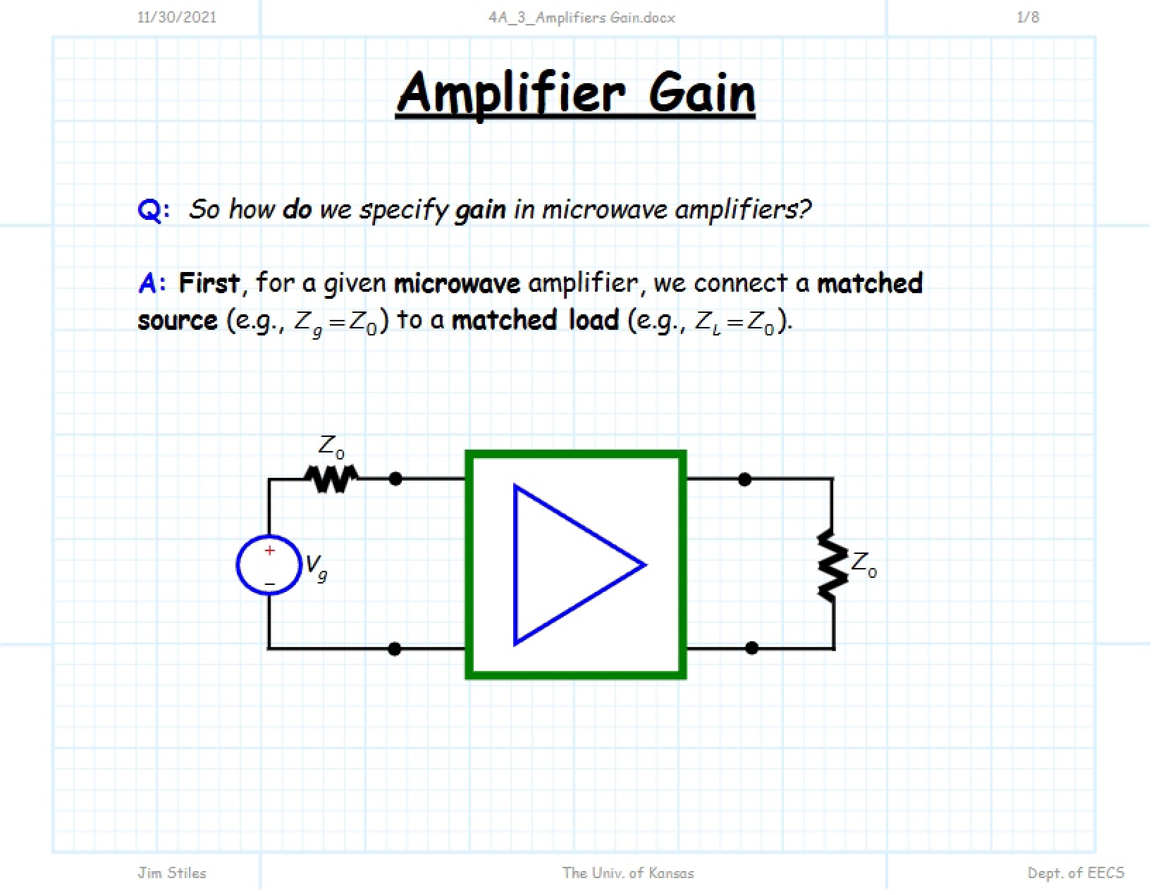 Gain in Amplifiers