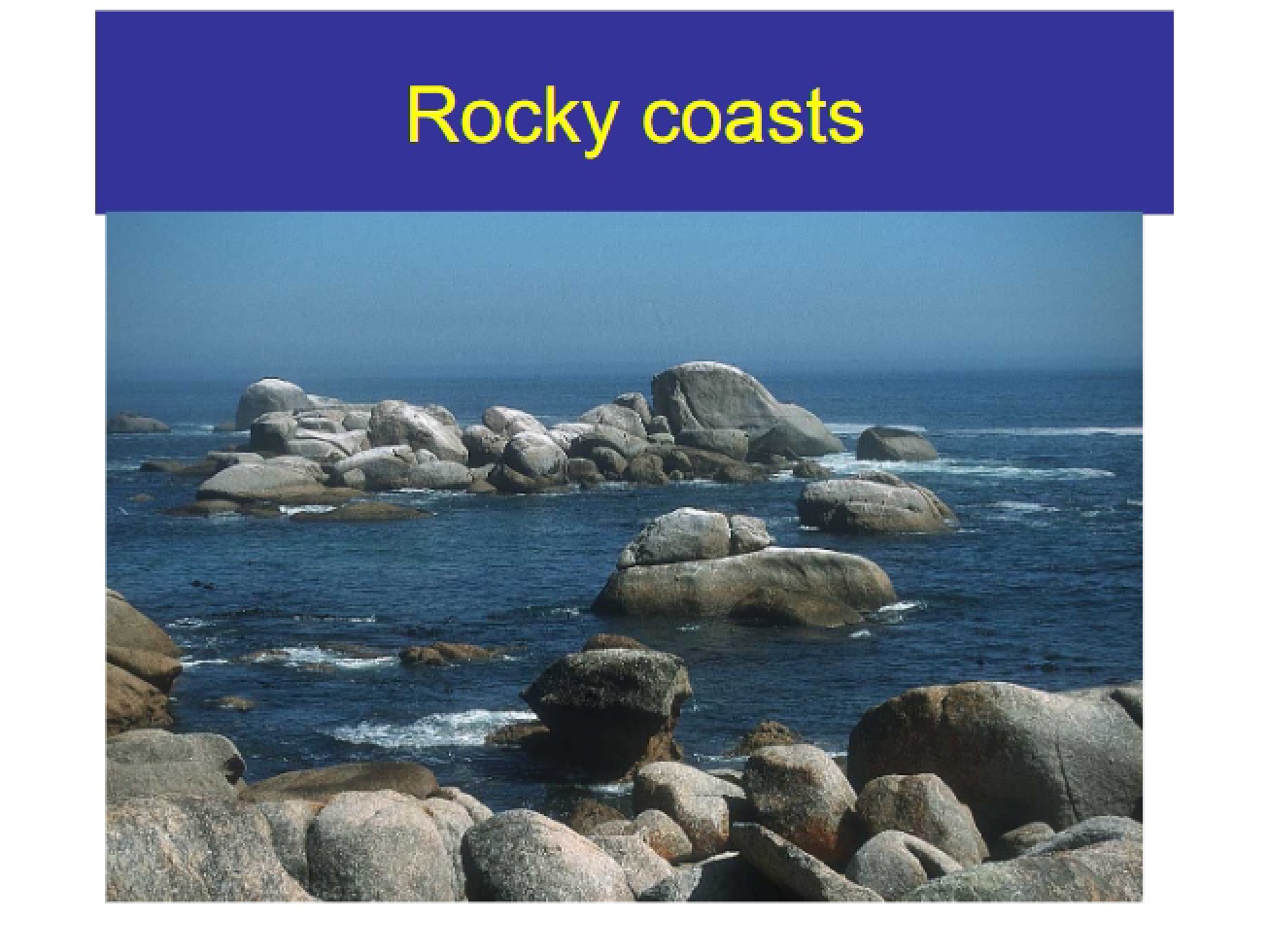 Slides on Rocky Coasts