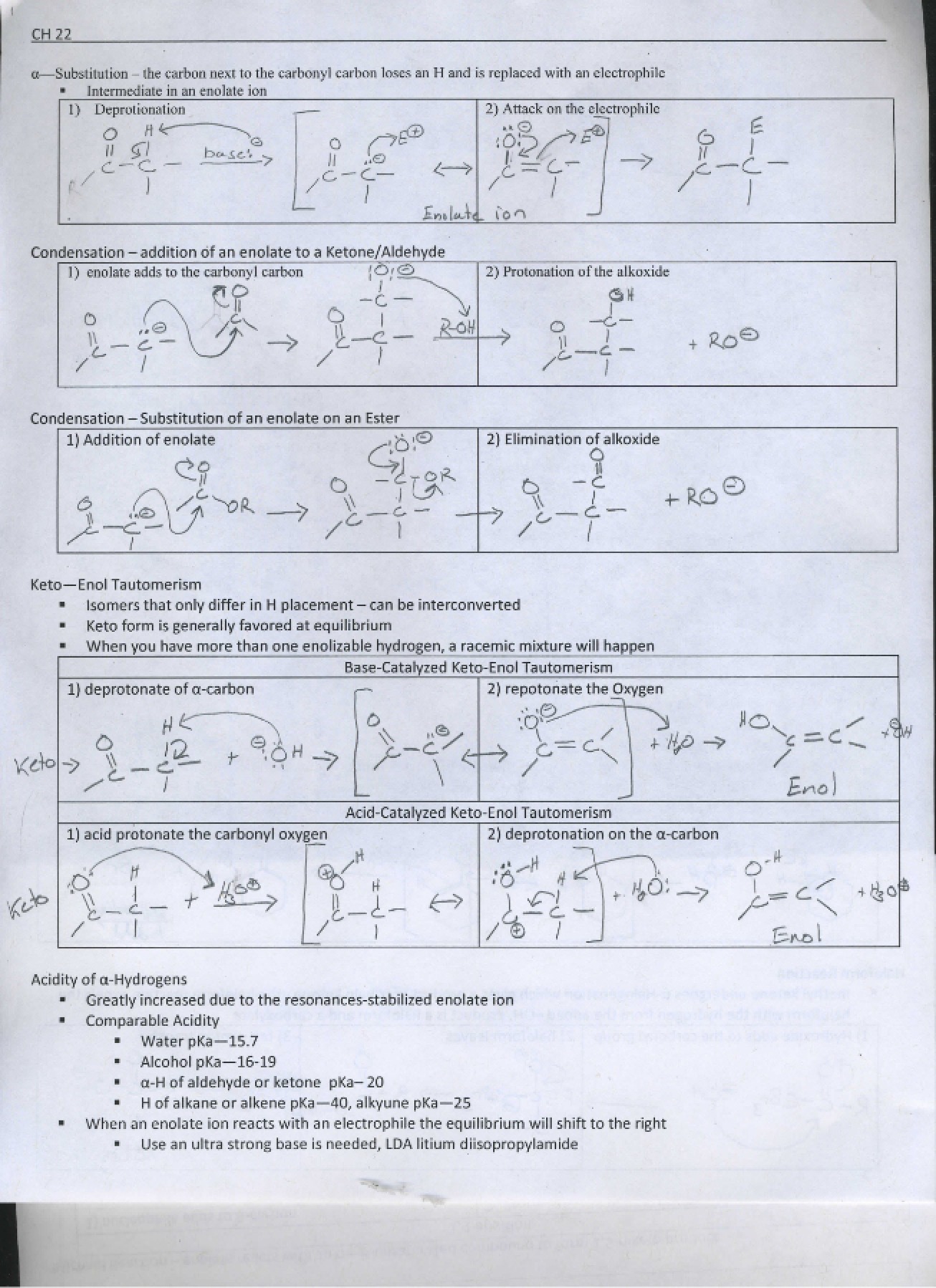 Organic Chemistry Laboratory Notes