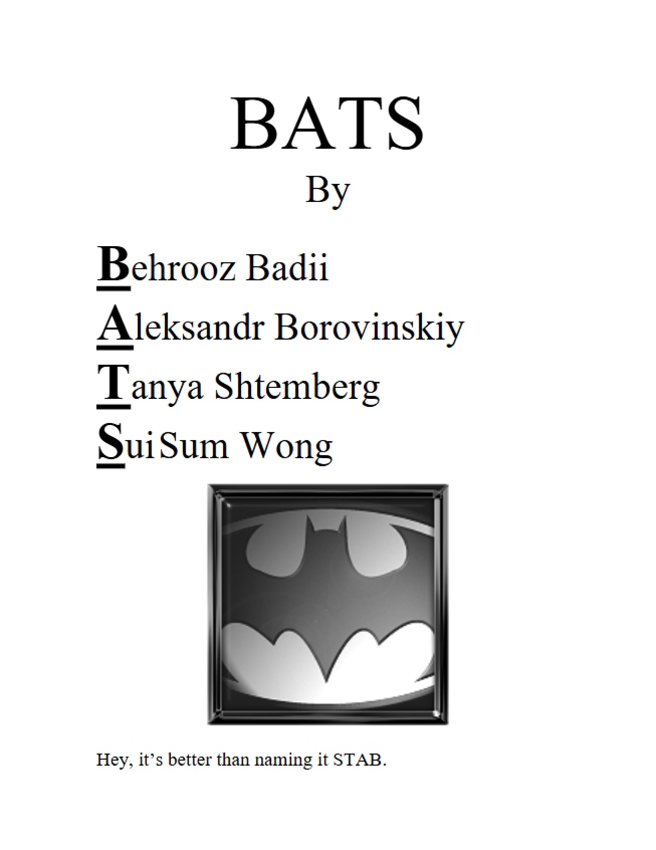 BATS Programming Language