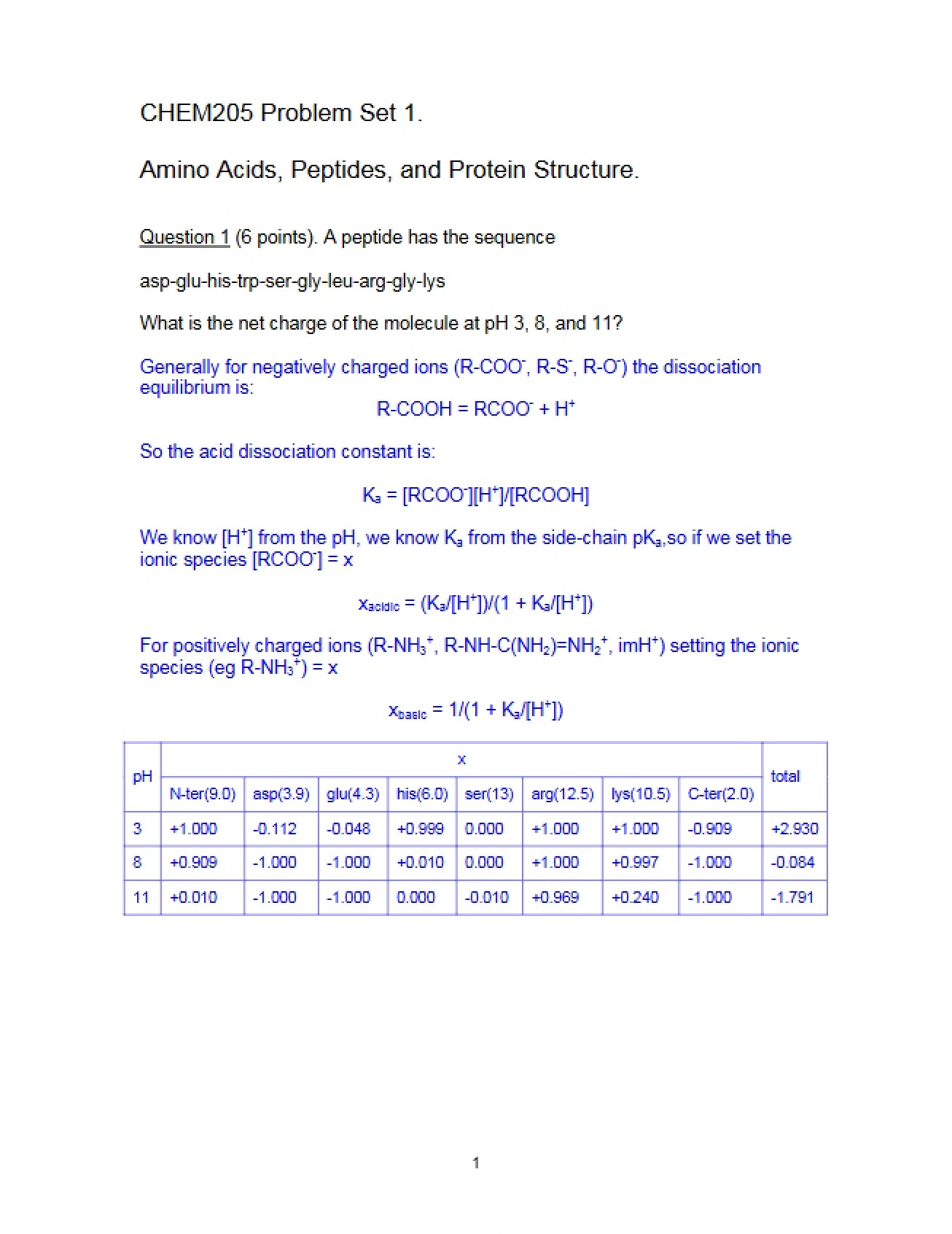 Amino Acids, Peptides, and Protein Structure