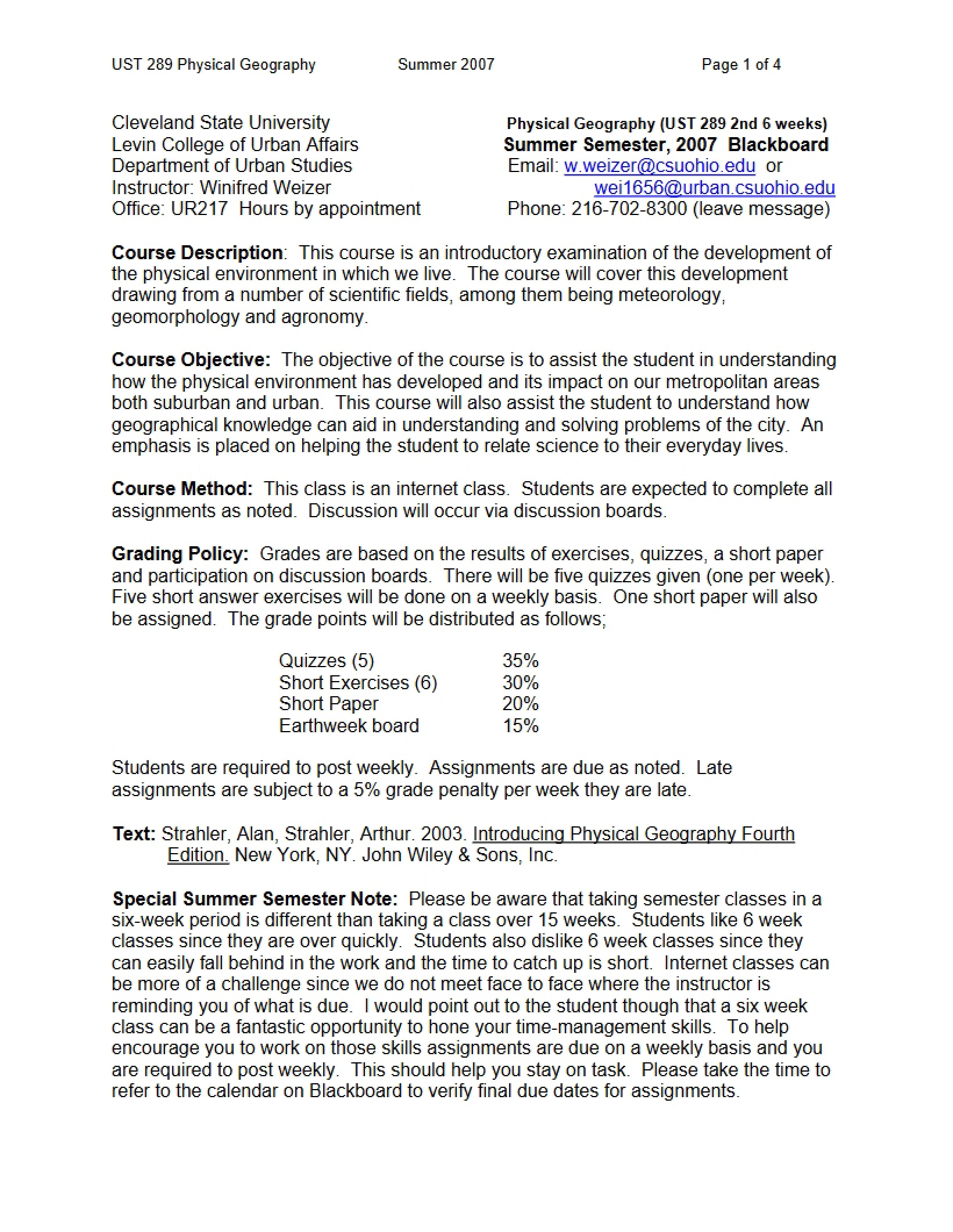 Syllabus UST 289