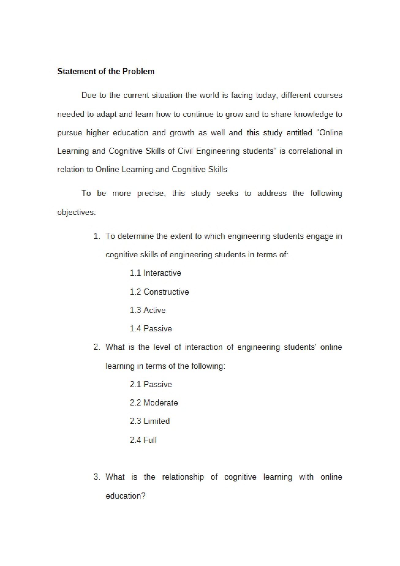 Problem Statement