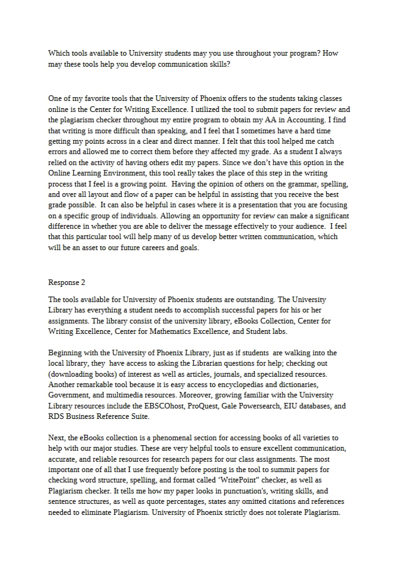 Business Communication Homework