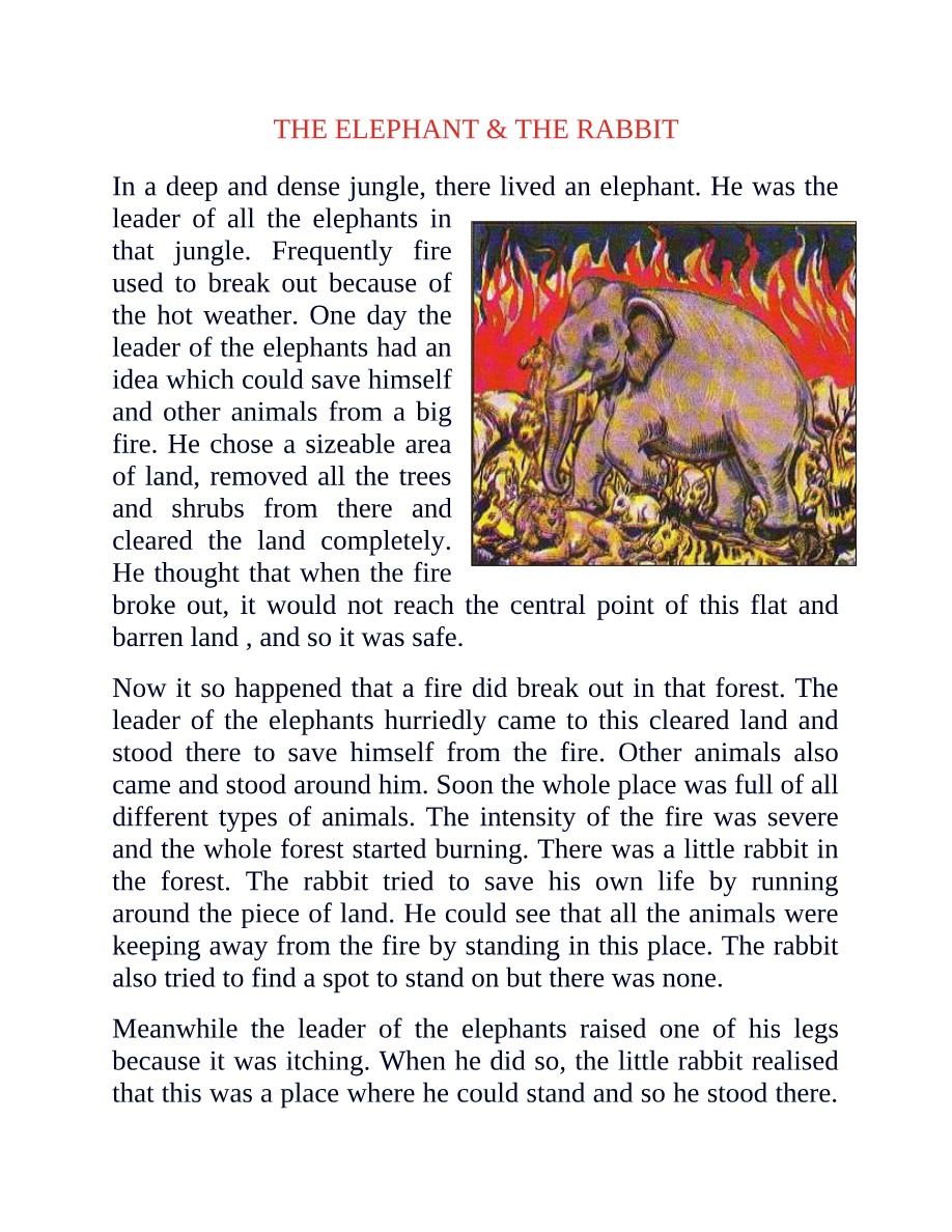 The Elephant & The Rabbit - Mahavira & Chandkaushik