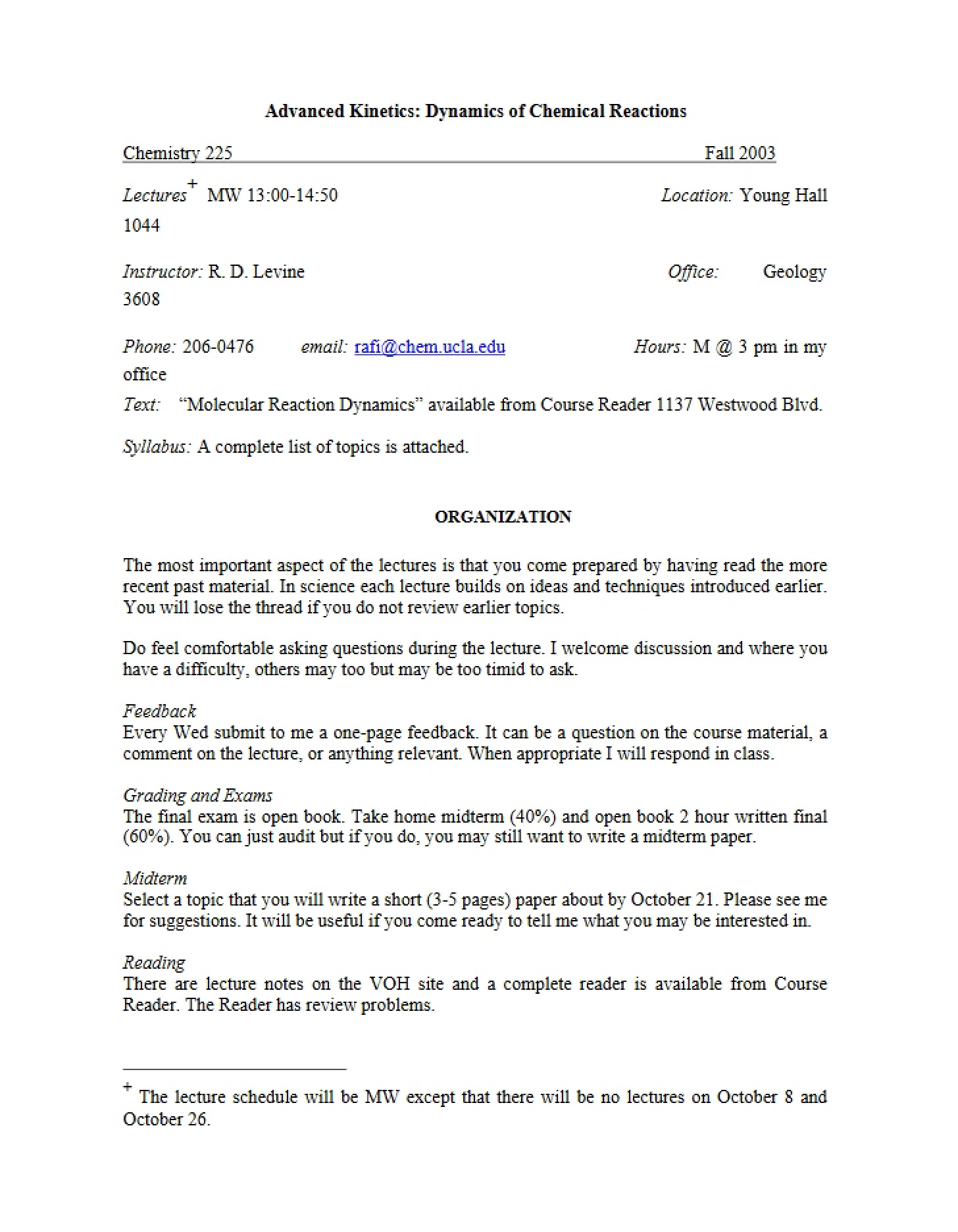 Syllabus Document