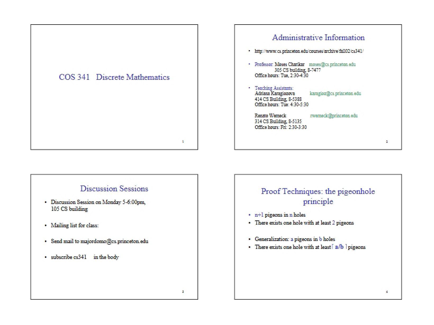 Discrete Mathematics Lecture