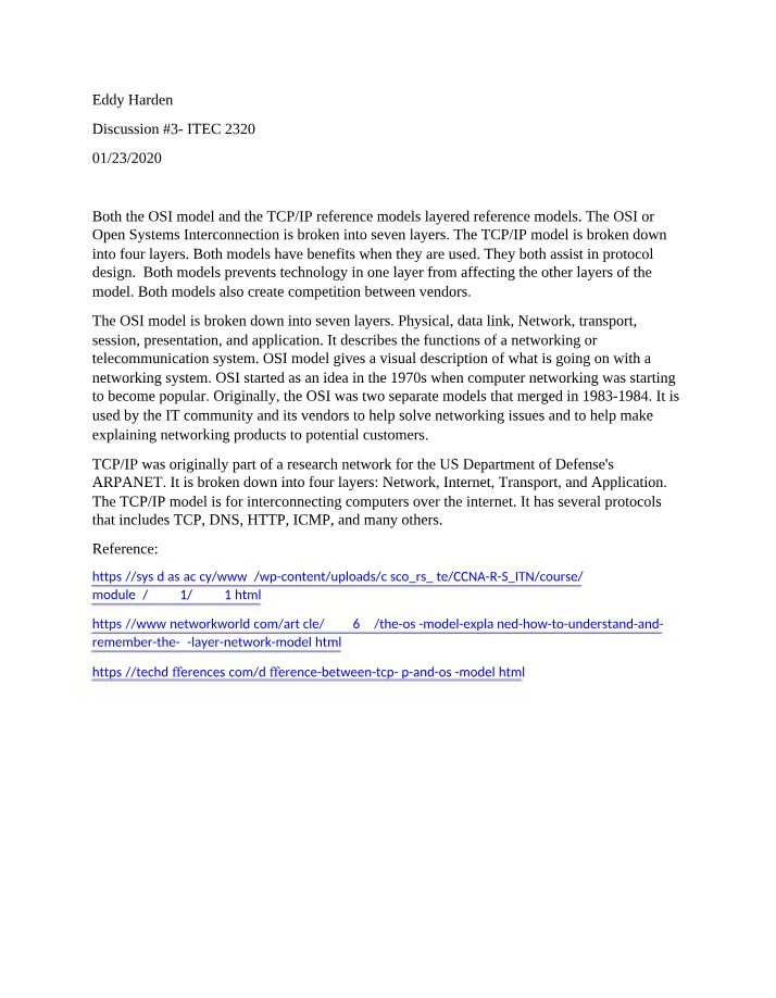 ITEC2320 Discussion 3