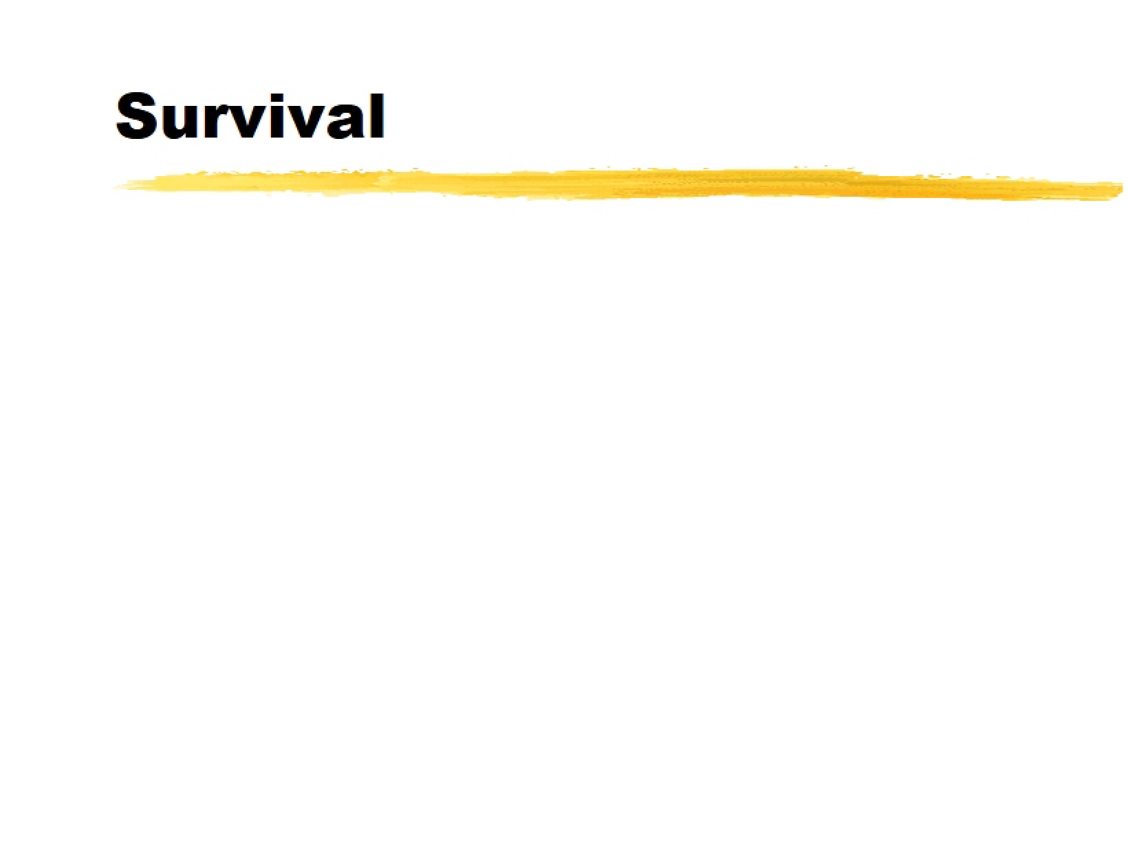 Survival and Natural History of Disease - Class 8