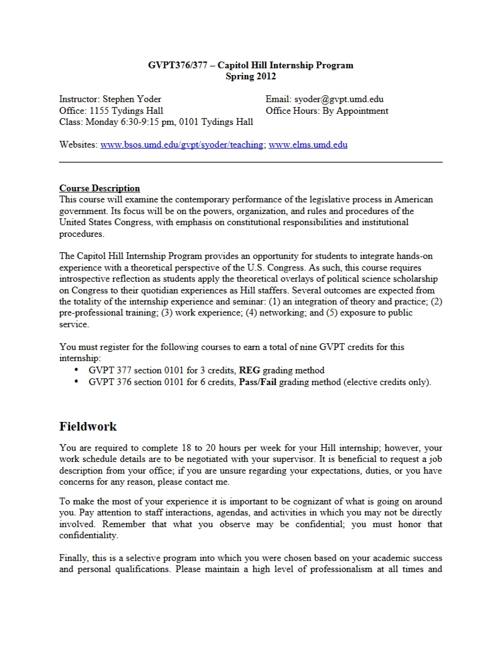 Applied Field Research Syllabus