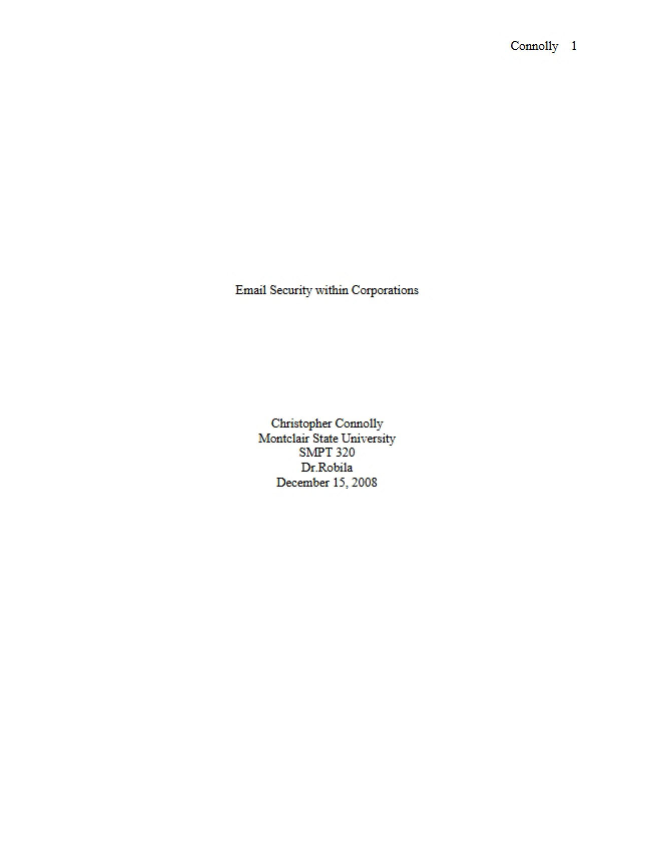 Corporate Email Security