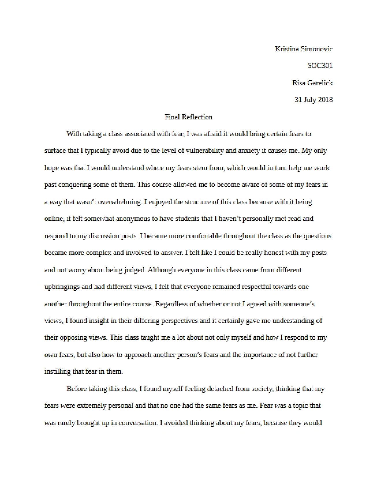 Final Term Paper SOC 301