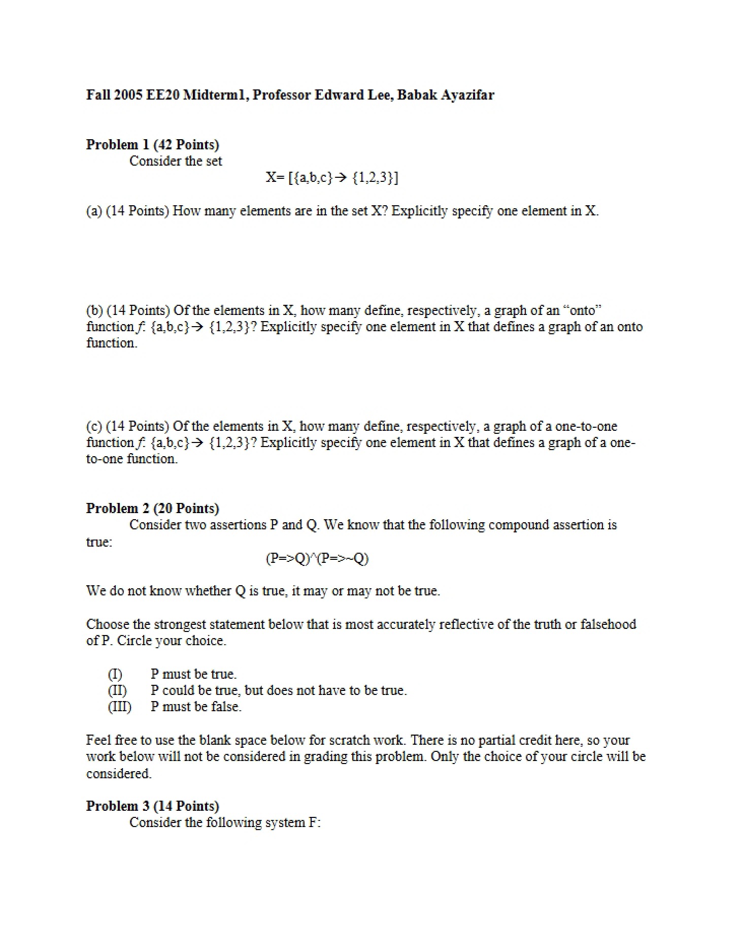 Midterm Exam (EE20)