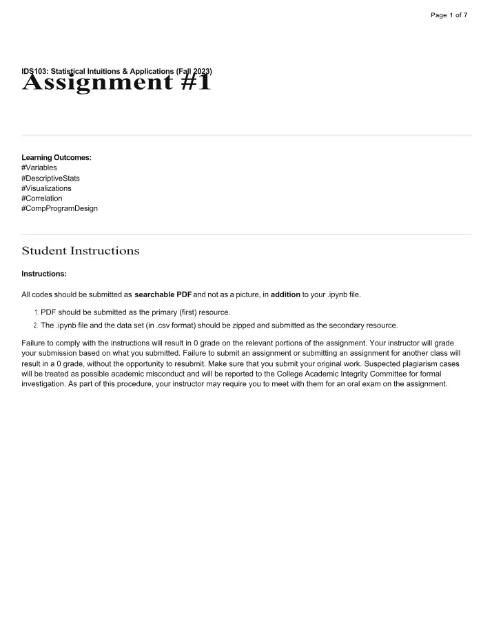 CSCI100 - Assignment 1
