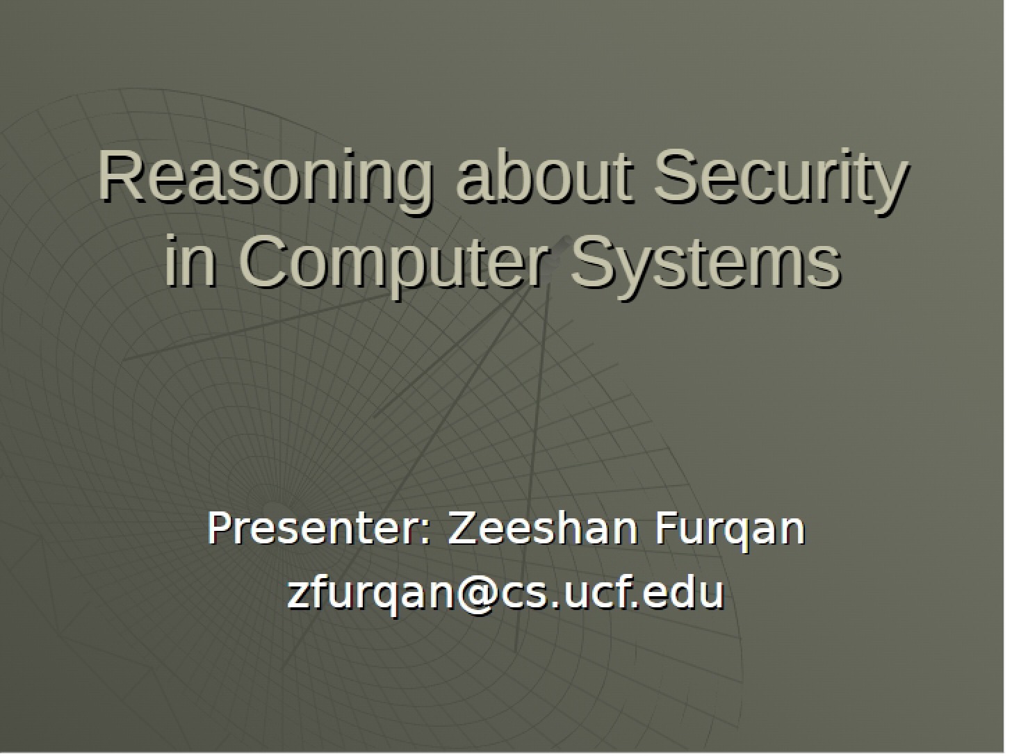 Security Reasoning in Computer Systems