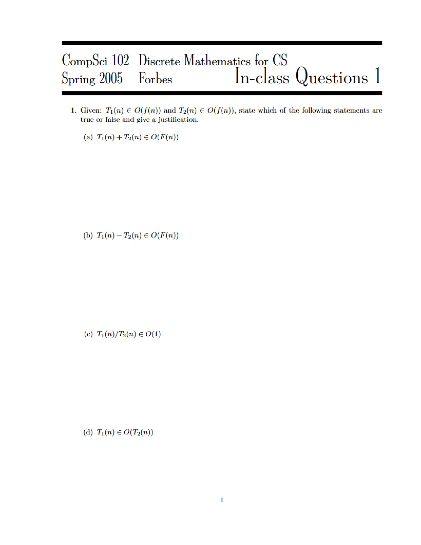 Discrete Math for Computing