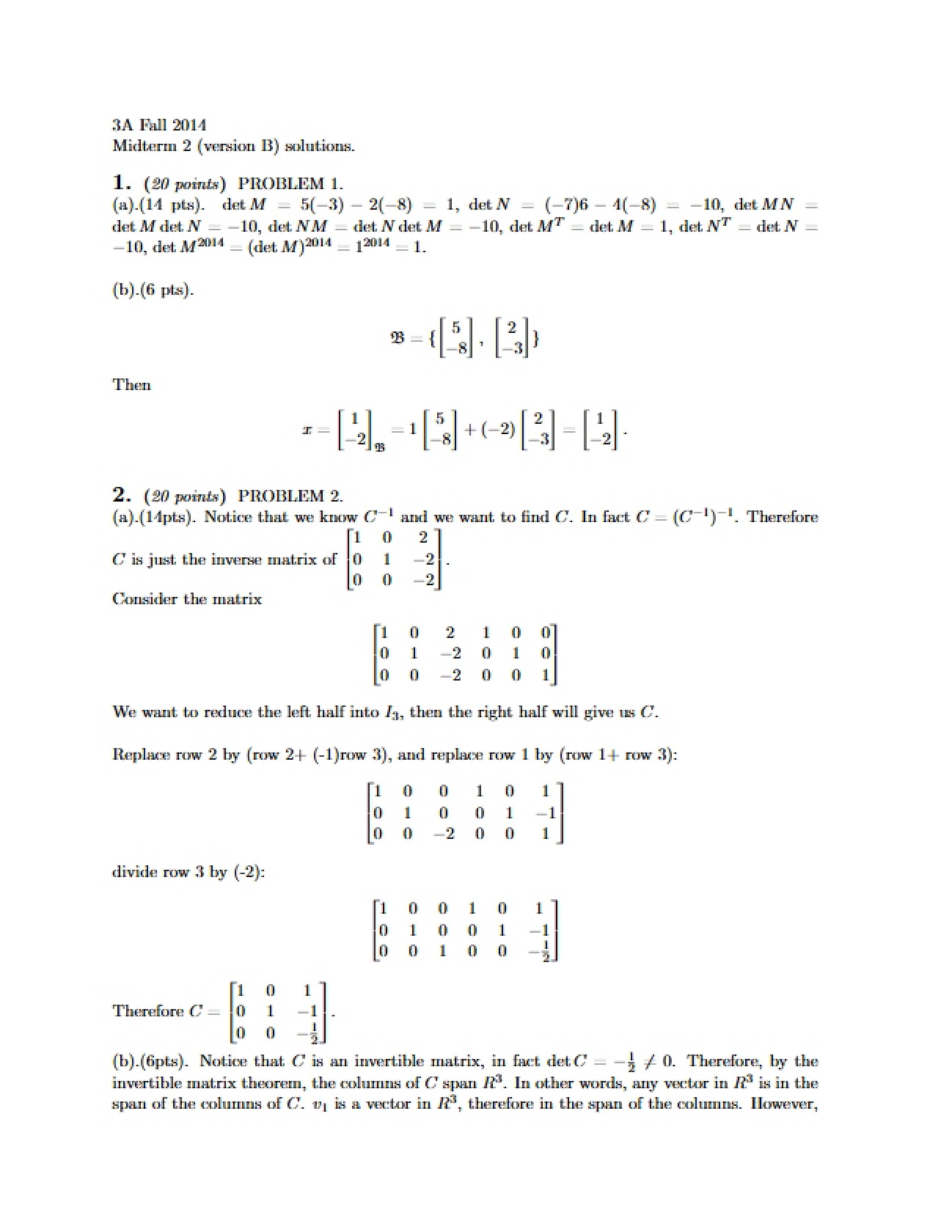 Second Midterm