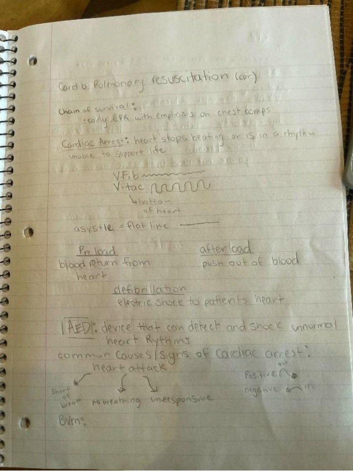 Notes on Cardiac Arrest and CPR