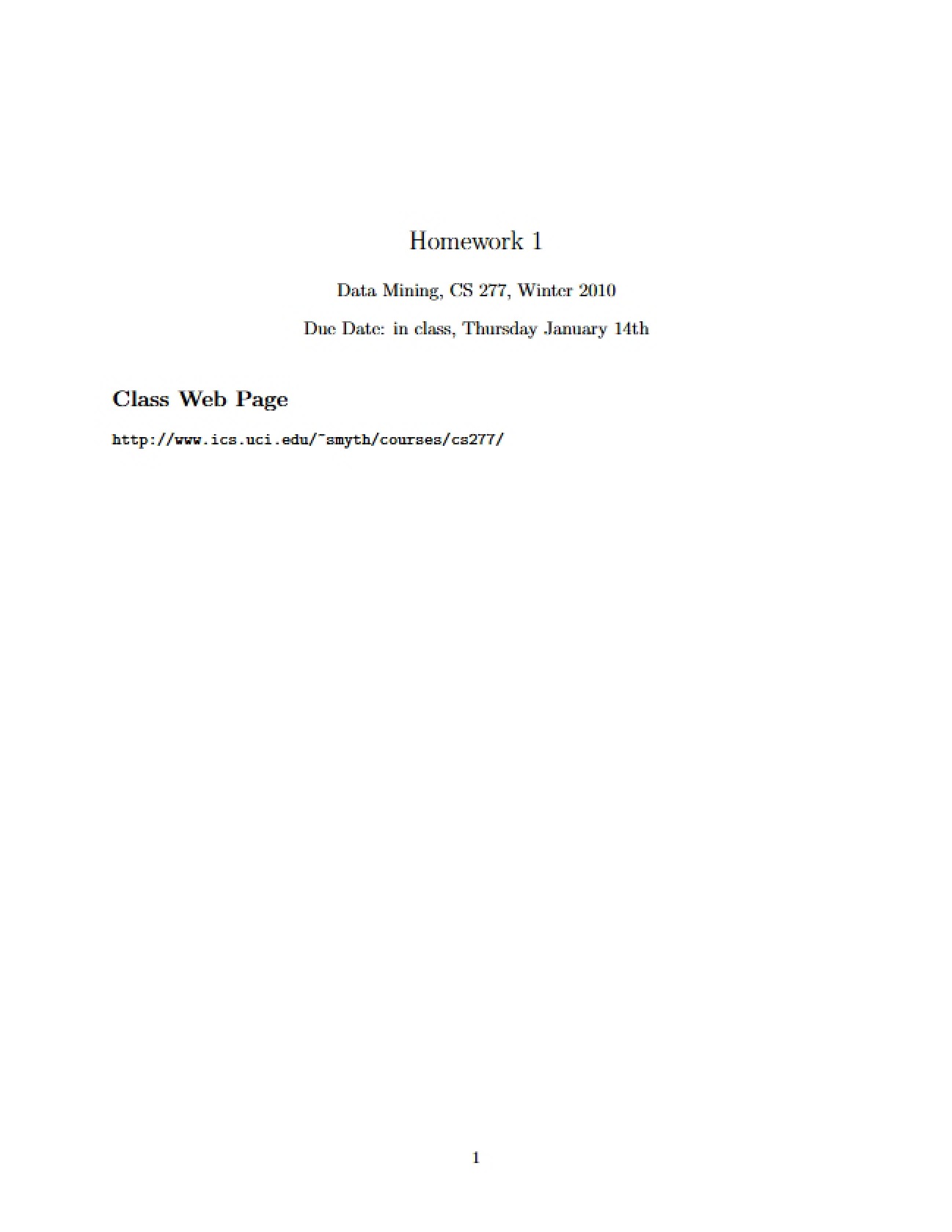 Data Mining Homework Assignment