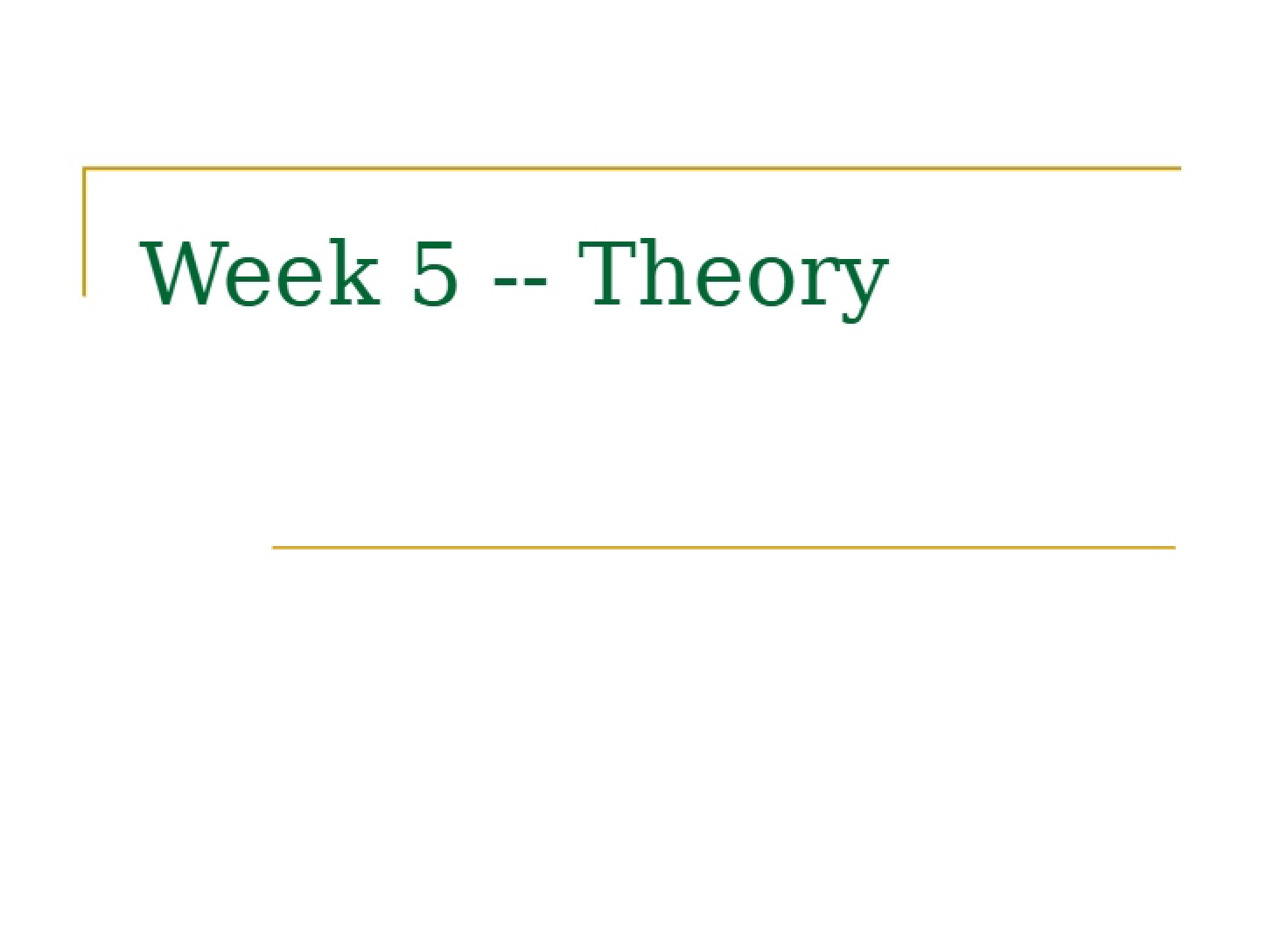 Theoretical Frameworks