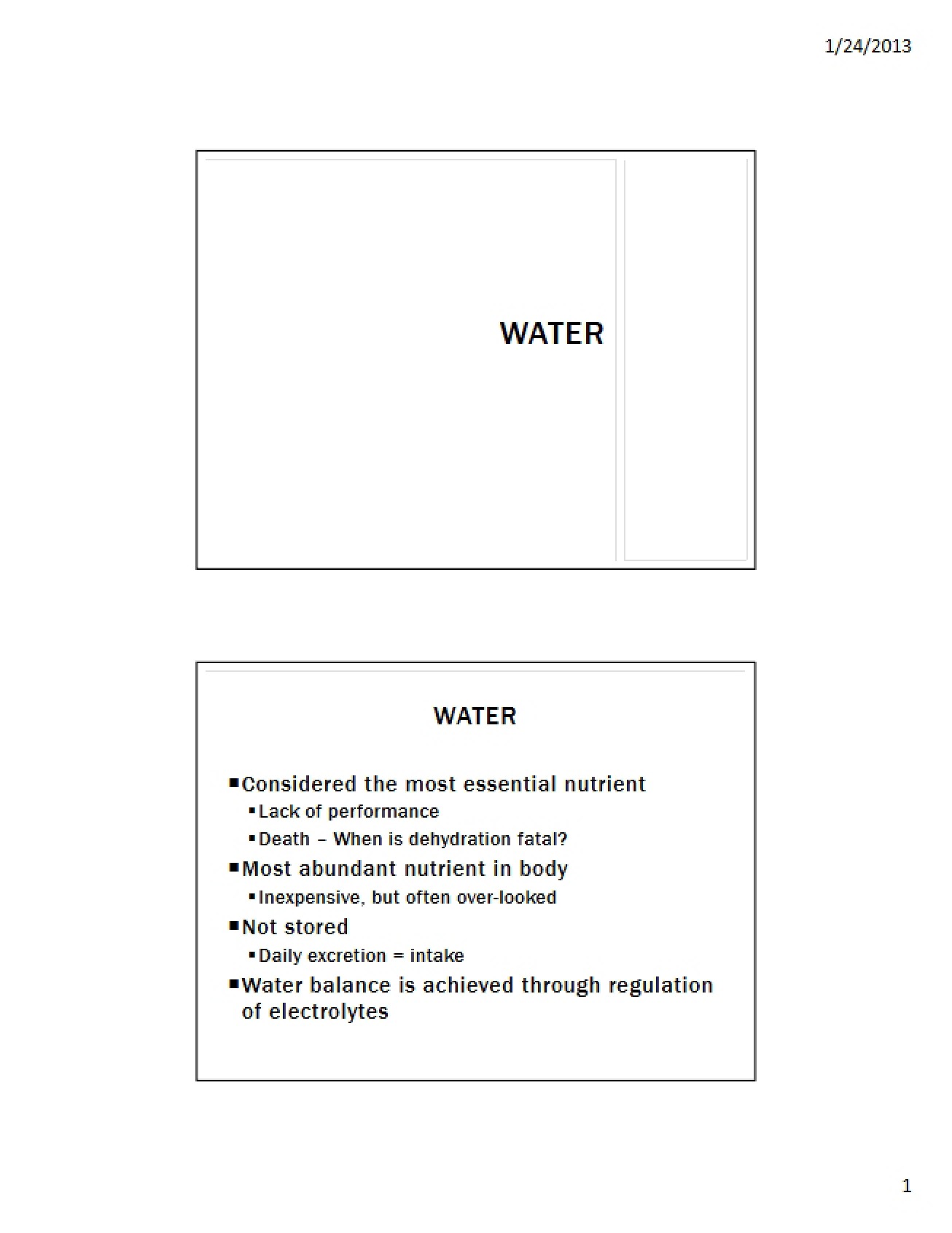 Overview of Water and Electrolytes