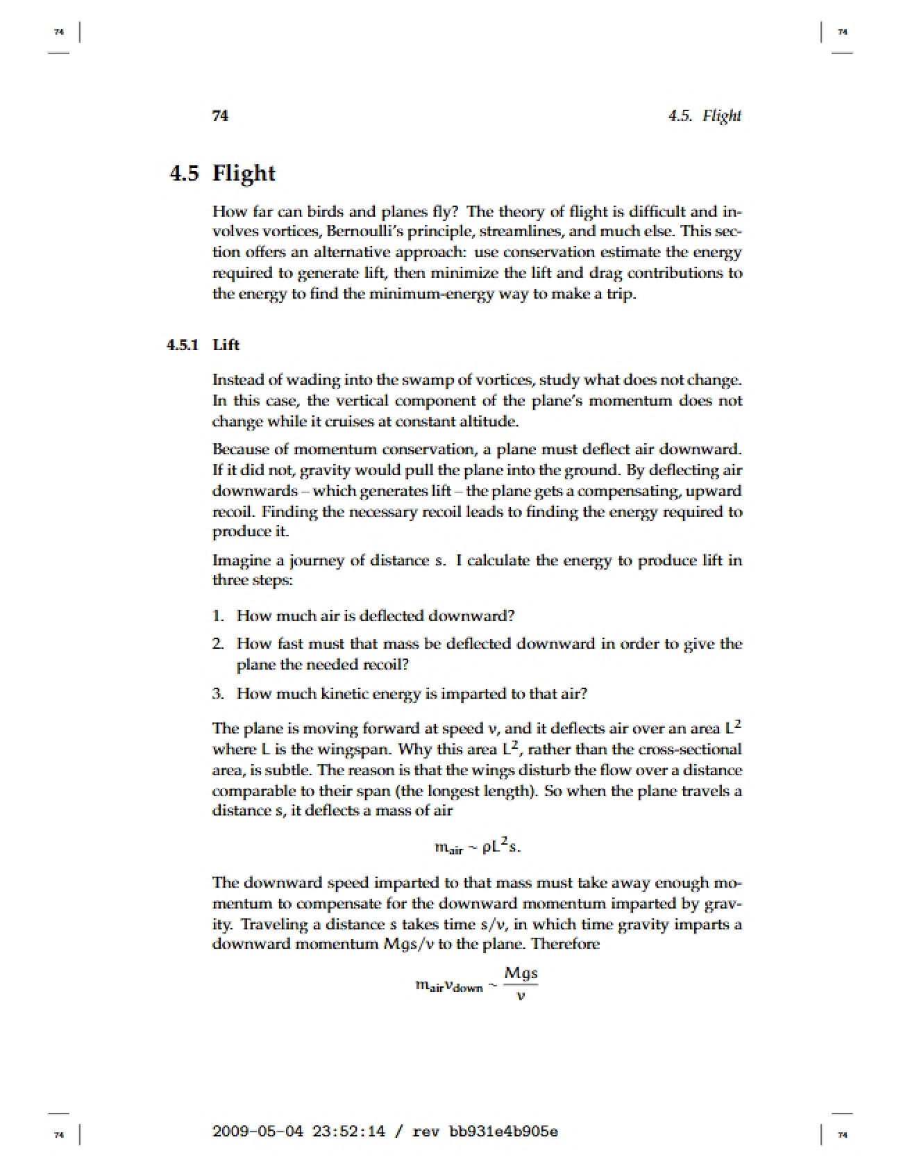 Physics of Flight