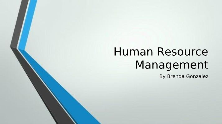 Strategic Human Resource Management - The Role of People