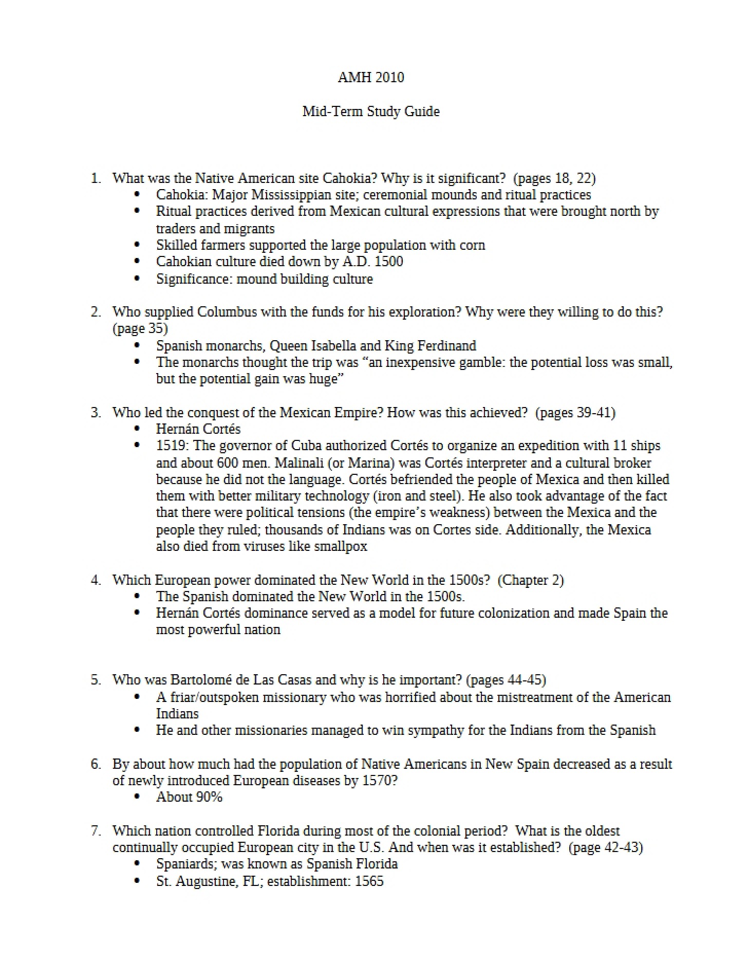 Guide for Mid-Term