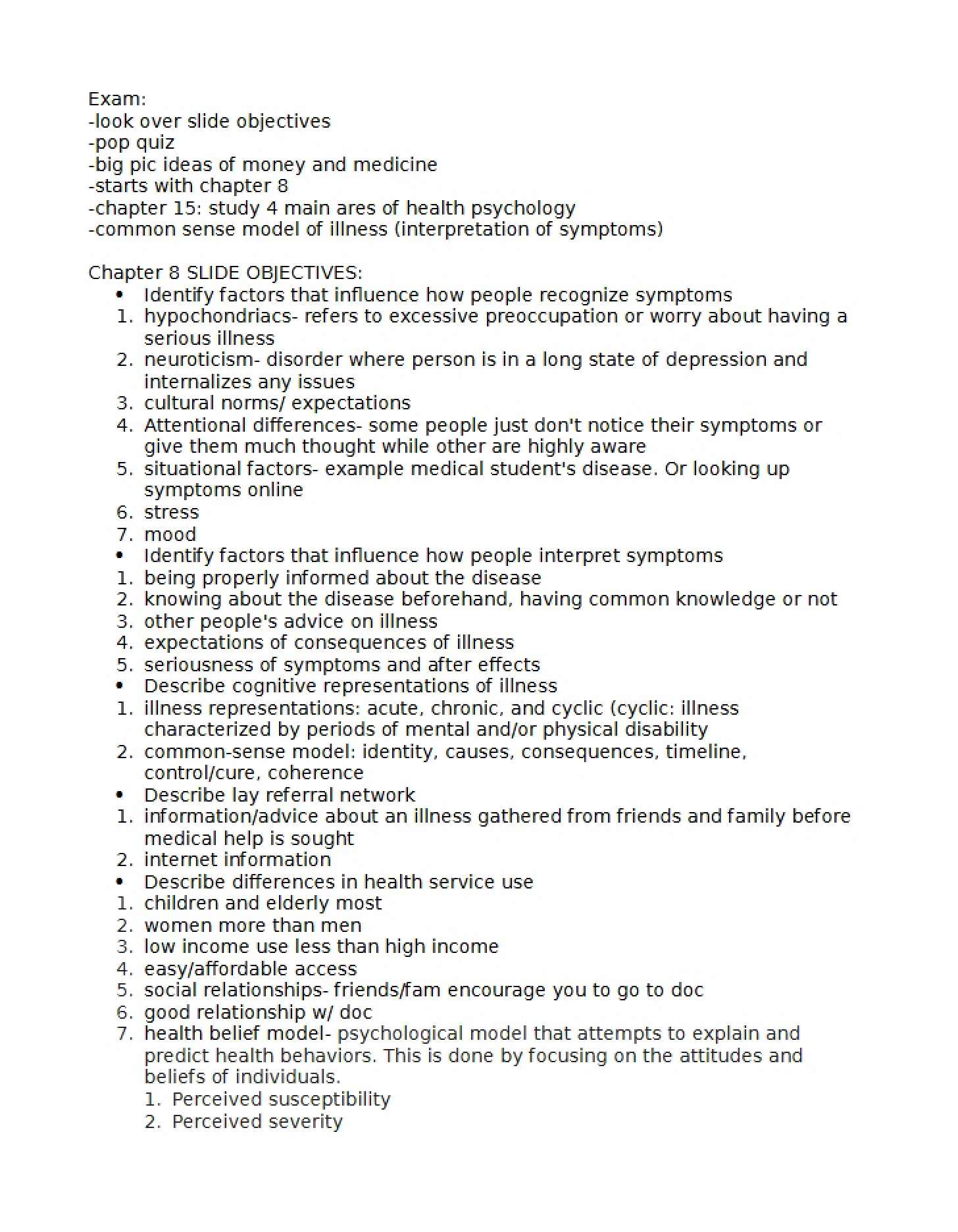 Guide for Studying