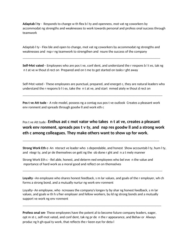 Developing Essential Work Skills - Adaptability and Self-Motivation