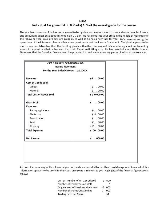 Fixed vs Variable Expenses - Individual Assignment 2