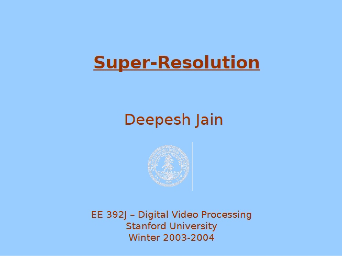 Introduction to Super-Resolution