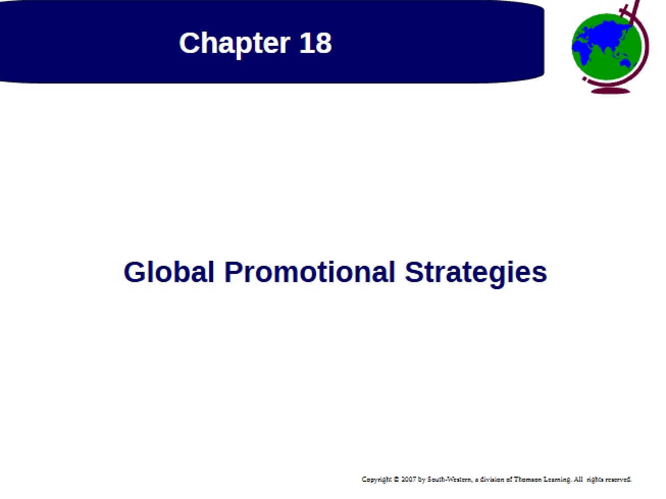 Strategies for Global Promotion