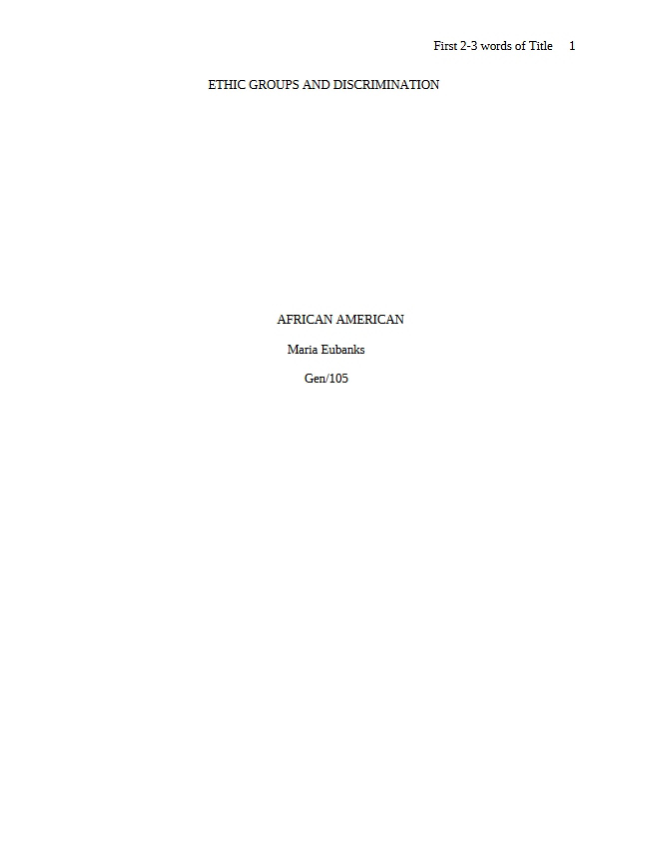 African American Studies
