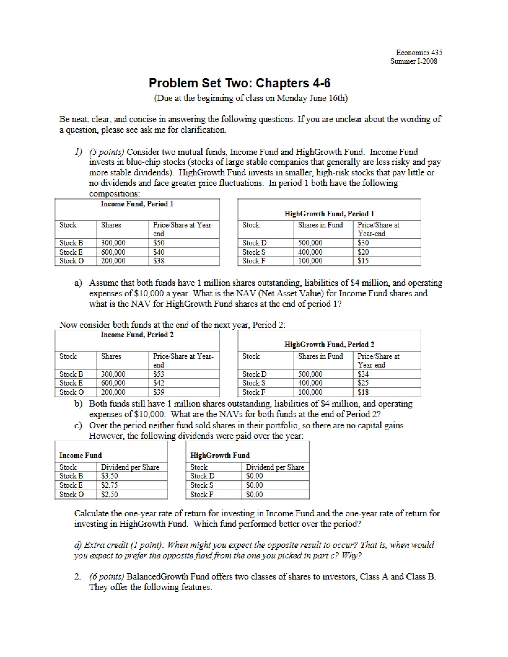Set 2 Problems