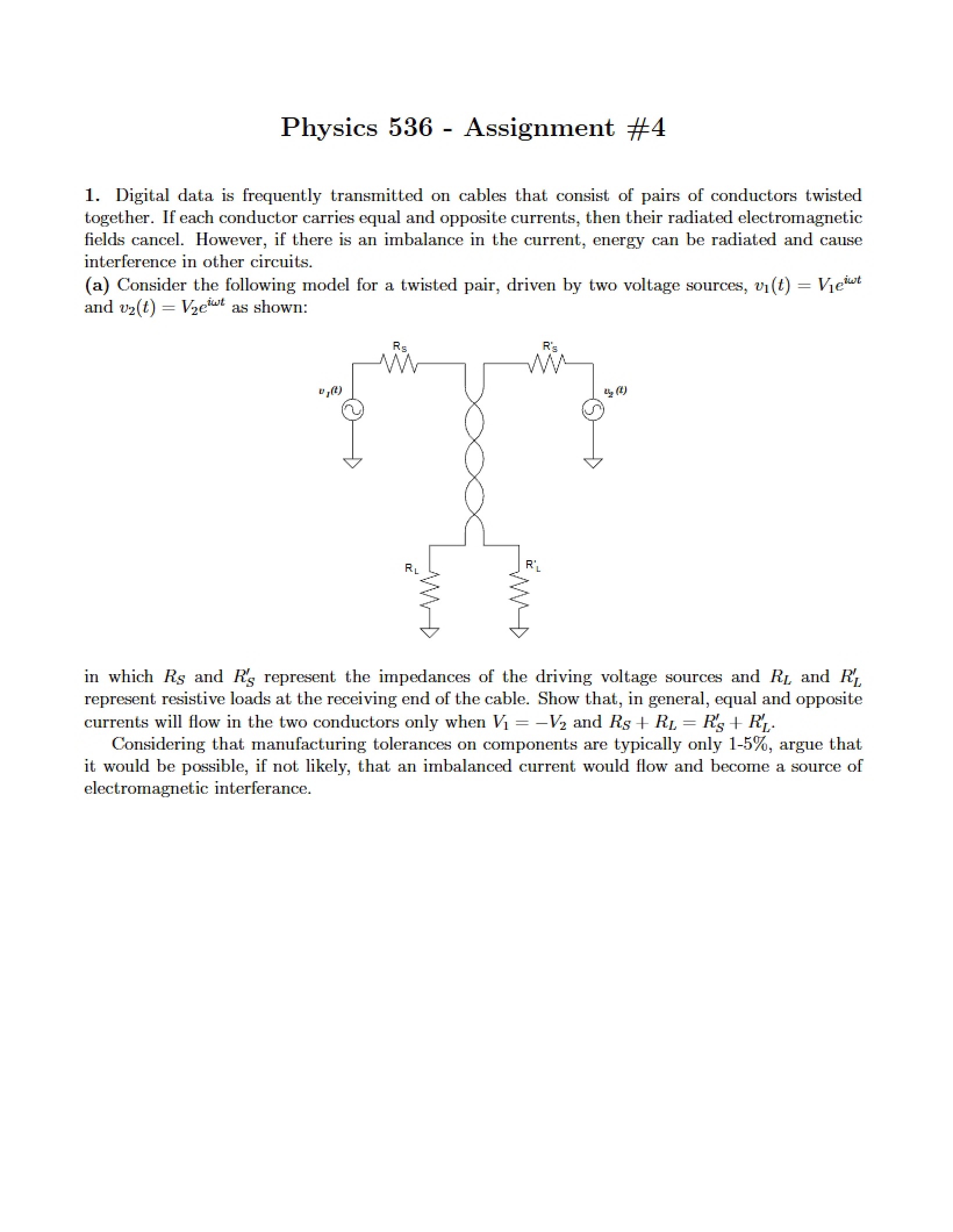 Fourth Assignment